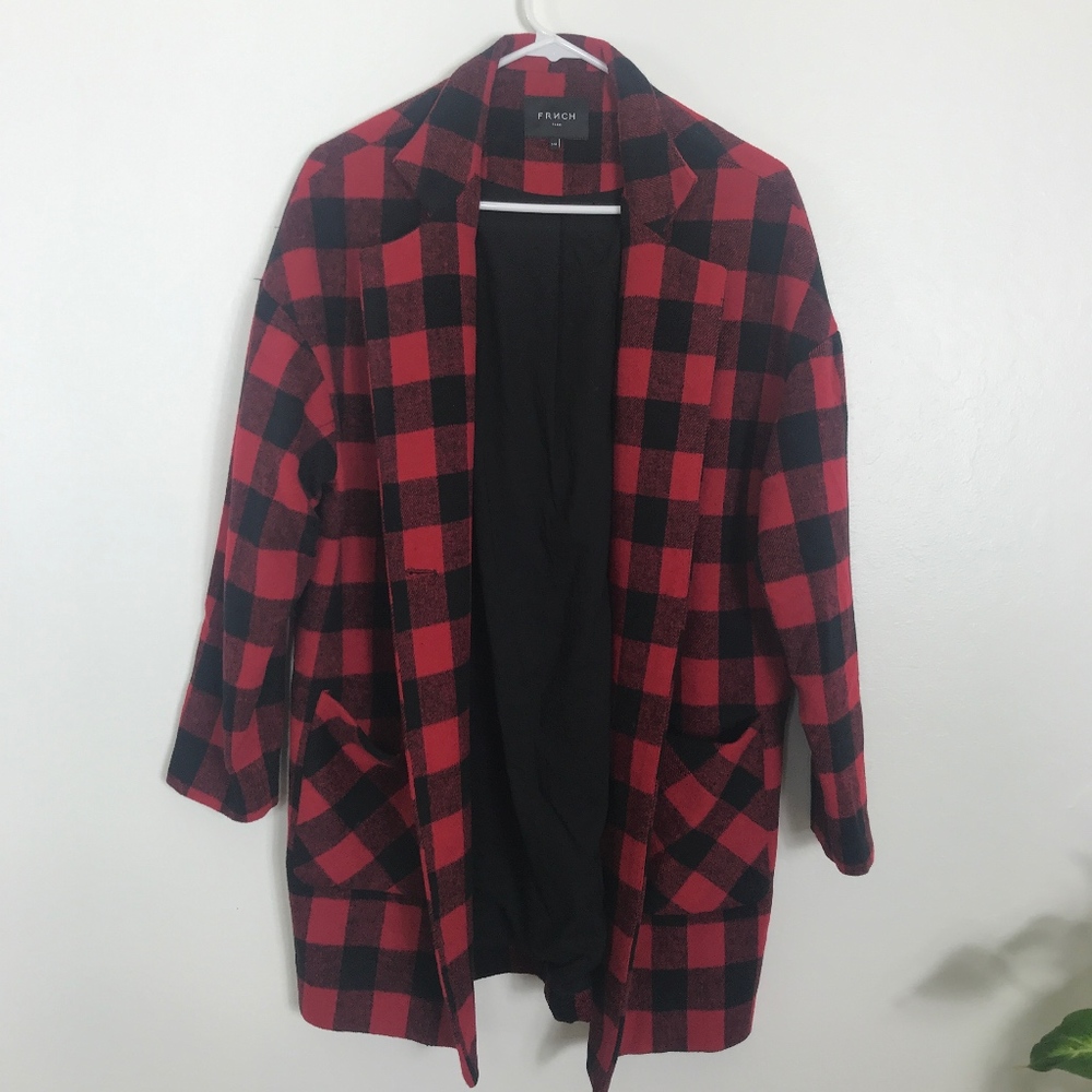 FRNCH plaid coat